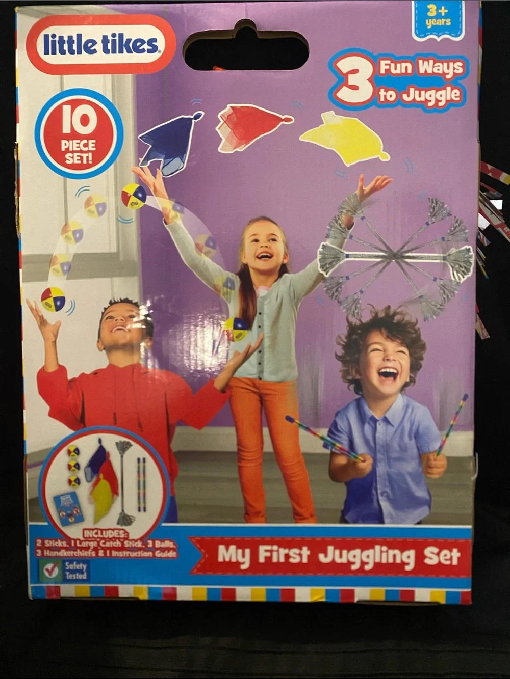 My First Juggling Set - Kids Juggling Toy with Yellow & Blue Scarves
